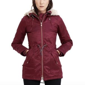 HEMP HOODLAMB LADIES PARKA BURGUNDY